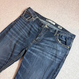 BKE Tyler Boot Cut Mens Jeans Size 40x30 Buckle Denim